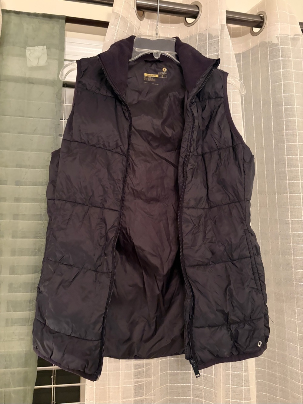 Xersion Black Packable Quilted Vest